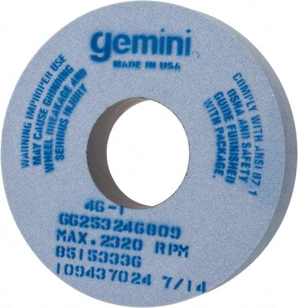 Norton - 14" Diam x 5" Hole x 2" Thick, I Hardness, 46 Grit Surface Grinding Wheel - Aluminum Oxide, Type 1, Coarse Grade, 2,320 Max RPM, No Recess - Industrial Tool & Supply