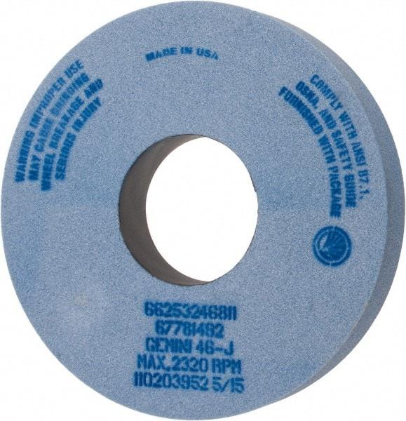 Norton - 14" Diam x 5" Hole x 2" Thick, J Hardness, 46 Grit Surface Grinding Wheel - Aluminum Oxide, Type 1, Coarse Grade, 2,320 Max RPM, No Recess - Industrial Tool & Supply