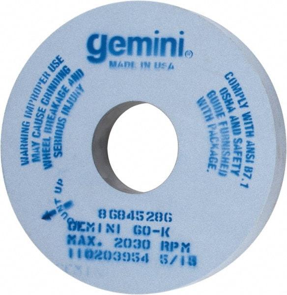 Norton - 16" Diam x 5" Hole x 2" Thick, K Hardness, 60 Grit Surface Grinding Wheel - Aluminum Oxide, Type 1, Medium Grade, 2,030 Max RPM, No Recess - Industrial Tool & Supply