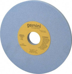 Norton - 7" Diam x 1-1/4" Hole x 1/2" Thick, L Hardness, 60 Grit Surface Grinding Wheel - Aluminum Oxide, Type 1, Medium Grade, 3,600 Max RPM, No Recess - Industrial Tool & Supply