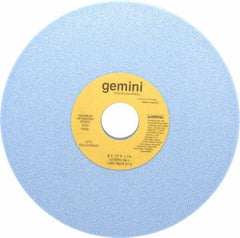 Norton - 8" Diam x 1-1/4" Hole x 1/2" Thick, J Hardness, 46 Grit Surface Grinding Wheel - Aluminum Oxide, Type 1, Coarse Grade, 3,600 Max RPM, No Recess - Industrial Tool & Supply
