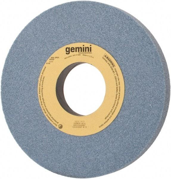 Norton - 10" Diam x 3" Hole x 1" Thick, K Hardness, 46 Grit Surface Grinding Wheel - Aluminum Oxide, Type 1, Coarse Grade, 3,250 Max RPM, No Recess - Industrial Tool & Supply