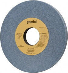 Norton - 12" Diam x 3" Hole x 1" Thick, J Hardness, 46 Grit Surface Grinding Wheel - Aluminum Oxide, Type 1, Coarse Grade, 2,705 Max RPM, No Recess - Industrial Tool & Supply