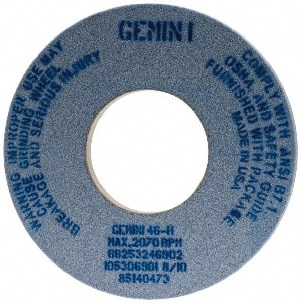Norton - 12" Diam x 5" Hole x 1" Thick, H Hardness, 46 Grit Surface Grinding Wheel - Aluminum Oxide, Type 1, Coarse Grade, 2,070 Max RPM, No Recess - Industrial Tool & Supply