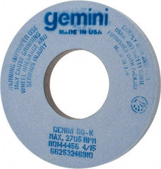 Norton - 12" Diam x 5" Hole x 1" Thick, K Hardness, 60 Grit Surface Grinding Wheel - Aluminum Oxide, Type 1, Medium Grade, 2,705 Max RPM, No Recess - Industrial Tool & Supply
