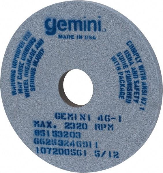 Norton - 14" Diam x 3" Hole x 1" Thick, I Hardness, 46 Grit Surface Grinding Wheel - Aluminum Oxide, Type 1, Coarse Grade, 2,320 Max RPM, No Recess - Industrial Tool & Supply