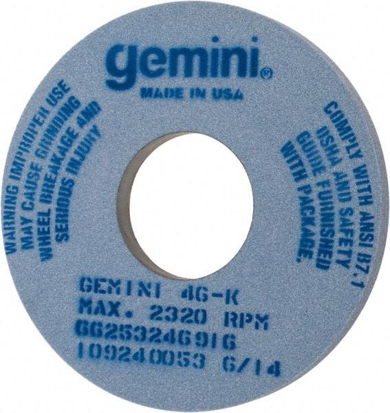 Norton - 14" Diam x 5" Hole x 1" Thick, K Hardness, 46 Grit Surface Grinding Wheel - Aluminum Oxide, Type 1, Coarse Grade, 2,320 Max RPM, No Recess - Industrial Tool & Supply