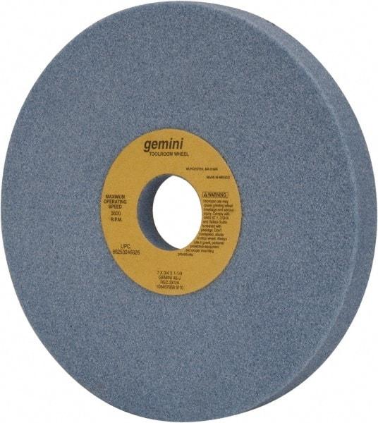 Norton - 7" Diam x 1-1/4" Hole x 3/4" Thick, J Hardness, 46 Grit Surface Grinding Wheel - Aluminum Oxide, Type 5, Coarse Grade, 3,600 Max RPM, One-Side Recess - Industrial Tool & Supply