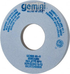 Norton - 14" Diam x 5" Hole x 1-1/2" Thick, H Hardness, 46 Grit Surface Grinding Wheel - Aluminum Oxide, Type 5, Coarse Grade, 1,775 Max RPM, One-Side Recess - Industrial Tool & Supply