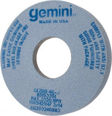 Norton - 14" Diam x 5" Hole x 2" Thick, J Hardness, 46 Grit Surface Grinding Wheel - Aluminum Oxide, Type 5, Coarse Grade, 2,320 Max RPM, One-Side Recess - Industrial Tool & Supply