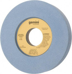 Norton - 12" Diam x 3" Hole x 2" Thick, J Hardness, 60 Grit Surface Grinding Wheel - Aluminum Oxide, Type 7, Medium Grade, 2,705 Max RPM, Two-Side Recess - Industrial Tool & Supply