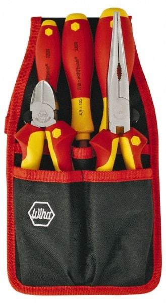 Wiha - 5 Piece Insulated Hand Tool Set - Comes in Belt Pack - Industrial Tool & Supply