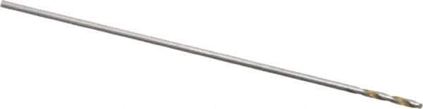 Chicago-Latrobe - #80 118° High Speed Steel Jobber Drill - Bright Finish, Right Hand Cut, Spiral Flute, Straight Shank, 3/4" OAL, Standard Point - Industrial Tool & Supply