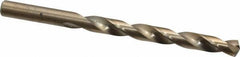Chicago-Latrobe - 21/64" 135° Cobalt Jobber Drill - Oxide/Gold Finish, Right Hand Cut, Spiral Flute, Straight Shank, 4-5/8" OAL, Split Point - Industrial Tool & Supply