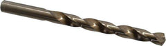 Chicago-Latrobe - 3/8" 135° Cobalt Jobber Drill - Oxide/Gold Finish, Right Hand Cut, Spiral Flute, Straight Shank, 5" OAL, Split Point - Industrial Tool & Supply