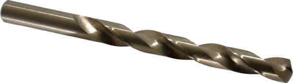 Chicago-Latrobe - 13/32" 135° Cobalt Jobber Drill - Oxide/Gold Finish, Right Hand Cut, Spiral Flute, Straight Shank, 5-1/4" OAL, Split Point - Industrial Tool & Supply
