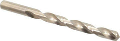 Chicago-Latrobe - 7/16" 135° Cobalt Jobber Drill - Oxide/Gold Finish, Right Hand Cut, Spiral Flute, Straight Shank, 5-1/2" OAL, Split Point - Industrial Tool & Supply