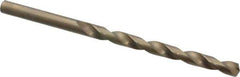 Chicago-Latrobe - #5 135° Cobalt Jobber Drill - Oxide/Gold Finish, Right Hand Cut, Spiral Flute, Straight Shank, 3-3/4" OAL, Split Point - Industrial Tool & Supply