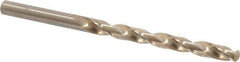 Chicago-Latrobe - 0.257" 135° Cobalt Jobber Drill - Oxide/Gold Finish, Right Hand Cut, Spiral Flute, Straight Shank, 4-1/8" OAL, Split Point - Industrial Tool & Supply