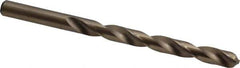 Chicago-Latrobe - 0.323" 135° Cobalt Jobber Drill - Oxide/Gold Finish, Right Hand Cut, Spiral Flute, Straight Shank, 4-5/8" OAL, Split Point - Industrial Tool & Supply