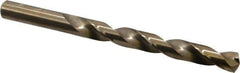Chicago-Latrobe - 0.413" 135° Cobalt Jobber Drill - Oxide/Gold Finish, Right Hand Cut, Spiral Flute, Straight Shank, 5-1/4" OAL, Split Point - Industrial Tool & Supply