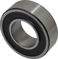 SKF - 30mm Bore Diam, 62mm OD, Double Seal Self Aligning Radial Ball Bearing - 20mm Wide, 2 Rows, Round Bore, 1,510 Lb Static Capacity, 5,350 Lb Dynamic Capacity - Industrial Tool & Supply