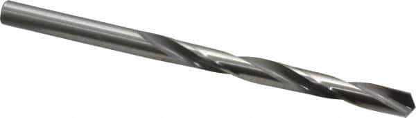 CJT - Letter D 118° Carbide-Tipped Jobber Drill - Bright Finish, Right Hand Cut, Spiral Flute, Straight Shank, 4" OAL, Standard Point - Industrial Tool & Supply