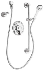 Moen - Concealed, One Handle, Chrome Coated, Steel, Valve and Flex Shower Head - Lever Handle - Industrial Tool & Supply