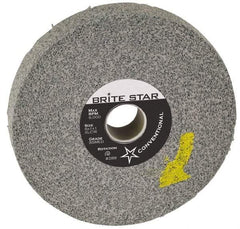 Brite Star - 10" Diam, 2" Face Width, 5" Center Hole, Fine Grade, Silicon Carbide Deburring Wheel - Convolute, Extra Hard Density 9 Grade, 2,500 RPM - Industrial Tool & Supply