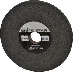 Brite Star - 6" Diam, 1/2" Face Width, 1" Center Hole, Fine Grade, Silicon Carbide Deburring Wheel - Convolute, Hard Density 8 Grade, 4,500 RPM - Industrial Tool & Supply