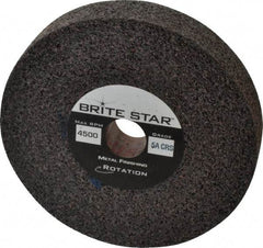 Brite Star - 6" Diam, 1" Face Width, 1" Center Hole, Coarse Grade, Aluminum Oxide Deburring Wheel - Convolute, Soft Density 5 Grade, 6,000 RPM - Industrial Tool & Supply