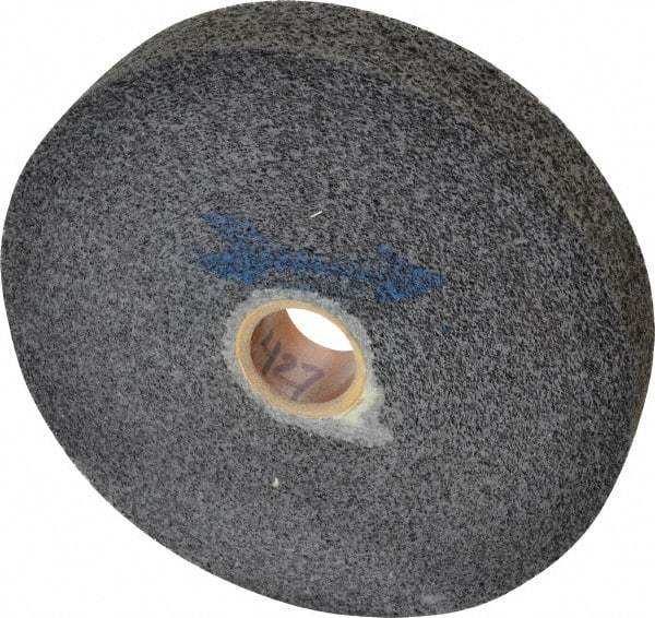 Brite Star - 6" Diam, 1" Face Width, 1" Center Hole, Fine Grade, Silicon Carbide Deburring Wheel - Convolute, Hard Density 8 Grade, 4,500 RPM - Industrial Tool & Supply