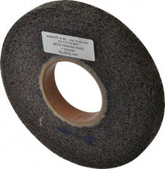 Brite Star - 8" Diam, 1" Face Width, 3" Center Hole, Medium Grade, Aluminum Oxide Deburring Wheel - Convolute, Soft Density 5 Grade, 3,400 RPM - Industrial Tool & Supply