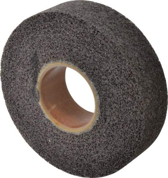 Brite Star - 8" Diam, 2" Face Width, 3" Center Hole, Medium Grade, Aluminum Oxide Deburring Wheel - Convolute, Hard Density 8 Grade, 4,500 RPM - Industrial Tool & Supply
