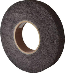 Brite Star - 12" Diam, 2" Face Width, 5" Center Hole, Medium Grade, Aluminum Oxide Deburring Wheel - Convolute, Soft Density 5 Grade, 3,000 RPM - Industrial Tool & Supply