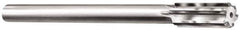Made in USA - 0.4365" Carbide-Tipped 6 Flute Chucking Reamer - Straight Flute, 1-3/4" Straight Shank, 1-3/4" Flute Length, 7" OAL - Industrial Tool & Supply