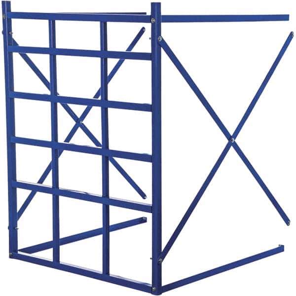 Vestil - 48" Wide, 60" High, Open Shelving Long Bar Pigeon Hole Add-On Unit - Steel, 48" Deep, Use with Vestil Long Bar Pigeon Hole Rack - Industrial Tool & Supply