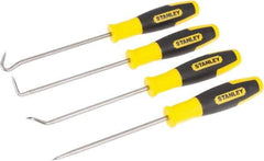 Stanley - 4 Piece Hook & Probe Set - Steel - Industrial Tool & Supply