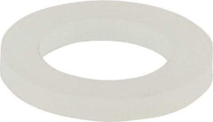 Made in USA - 5/16" Screw, Grade 6/6 Nylon Standard Flat Washer - 8.05mm ID x 1/2" OD, 1.57mm Thick - Industrial Tool & Supply