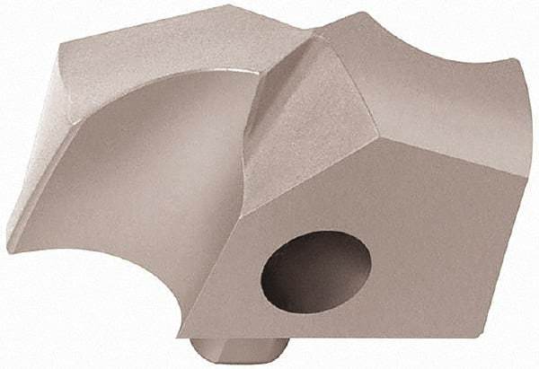 Guhring - Series 4024, 5/8" Diam 140° Replaceable Drill Tip - Carbide, Uncoated, 155 Seat Size, Through Coolant - Industrial Tool & Supply