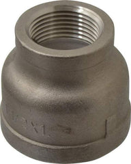 Merit Brass - 1-1/2 x 1" Grade 316 Stainless Steel Pipe Reducer Coupling - FNPT x FNPT End Connections, 150 psi - Industrial Tool & Supply
