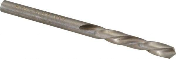 Chicago-Latrobe - #26 118° Spiral Flute High Speed Steel Screw Machine Drill Bit - Bright Finish, Left Hand Cut, 1" Flute Length, 2-1/16" OAL, Standard Point, Straight Shank - Industrial Tool & Supply