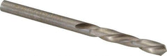 Chicago-Latrobe - #26 118° Spiral Flute High Speed Steel Screw Machine Drill Bit - Bright Finish, Left Hand Cut, 1" Flute Length, 2-1/16" OAL, Standard Point, Straight Shank - Industrial Tool & Supply