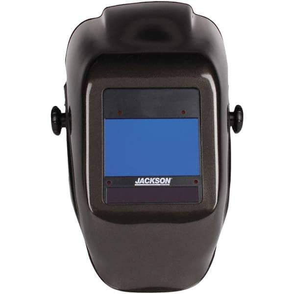 Jackson Safety - 4-1/2" Window Width x 5-1/4" Window Height, 9 to 13 Shade Auto-Darkening Lens, Fixed Front Welding Helmet - Black Thermoplastic - Industrial Tool & Supply