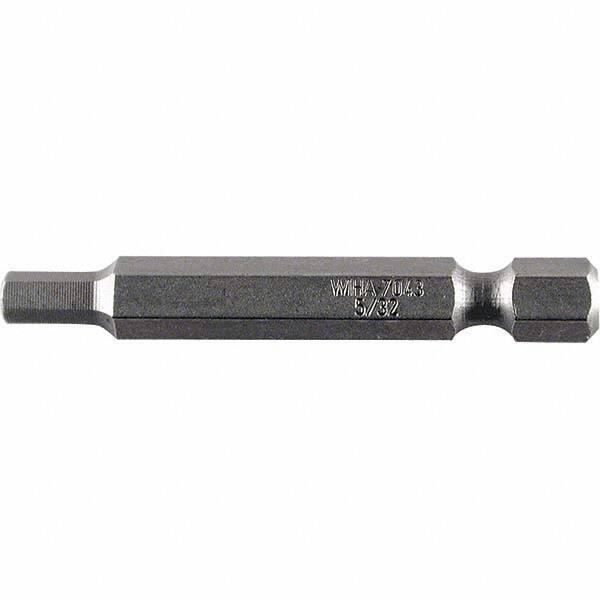 Wiha - 0.109" Power Bit - 1/4" Drive, 2" OAL - Industrial Tool & Supply