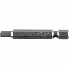 Wiha - 0.109" Power Bit - 1/4" Drive, 2" OAL - Industrial Tool & Supply