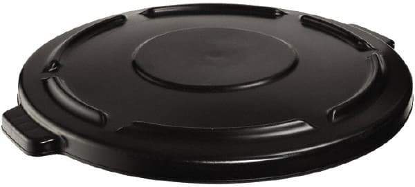 Rubbermaid - Round Lid for Use with 20 Gal Round Trash Cans - Black, Plastic, For 2620 Brute Trash Cans - Industrial Tool & Supply