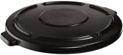 Rubbermaid - Round Lid for Use with 44 Gal Trash Cans - Black, Plastic, For 2643 Brute Trash Cans - Industrial Tool & Supply