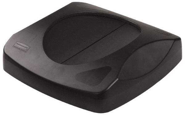 Rubbermaid - Square Lid for Use with 23 Gal Square Trash Cans - Black, Plastic, For 3569-07 & 3569-88 - Industrial Tool & Supply