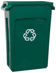 Rubbermaid - 23 Gal Green Rectangle Recycling Container - 30" High x 22" Long x 11" Wide - Industrial Tool & Supply